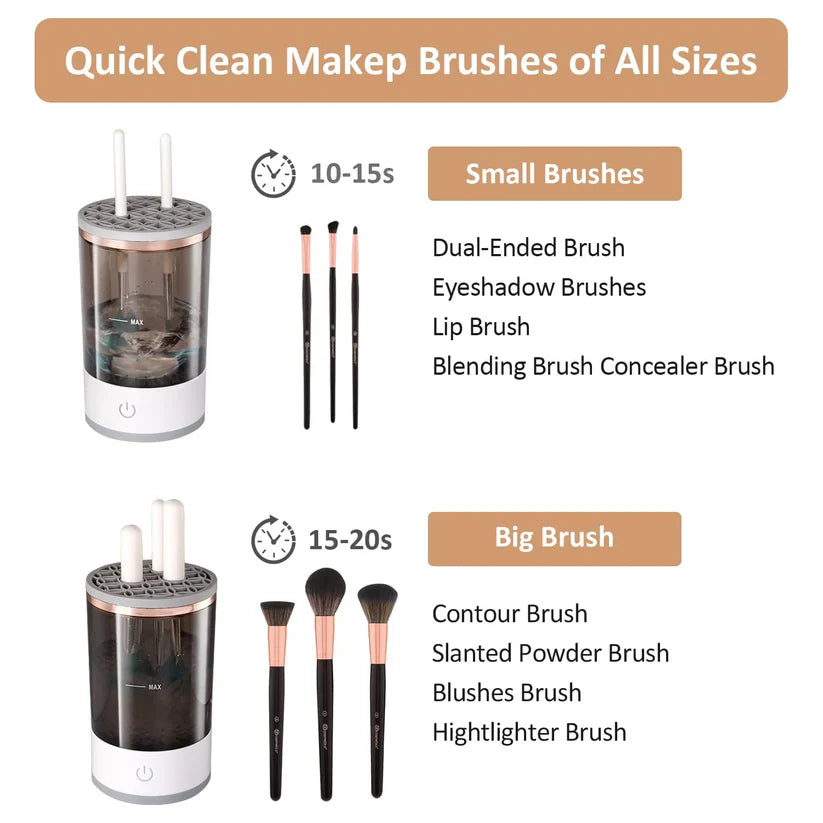 Automatic Makeup Brush Washer Fast & Hands-Free