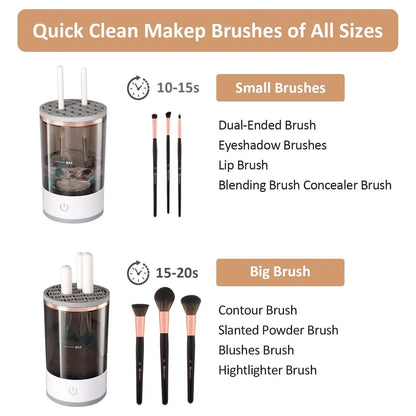 Automatic Makeup Brush Washer Fast & Hands-Free