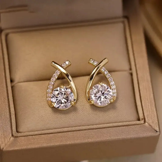 Cross Bling Minimalist Earrings