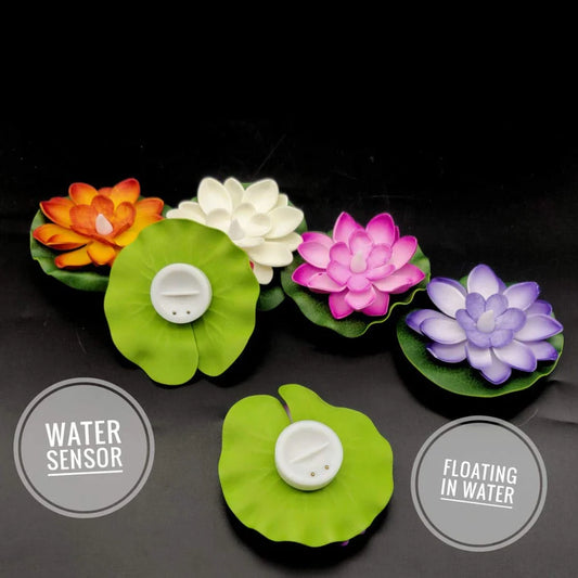 Floating LED Lotus Candles – Pack of 6