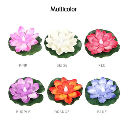 Floating LED Lotus Candles – Pack of 6