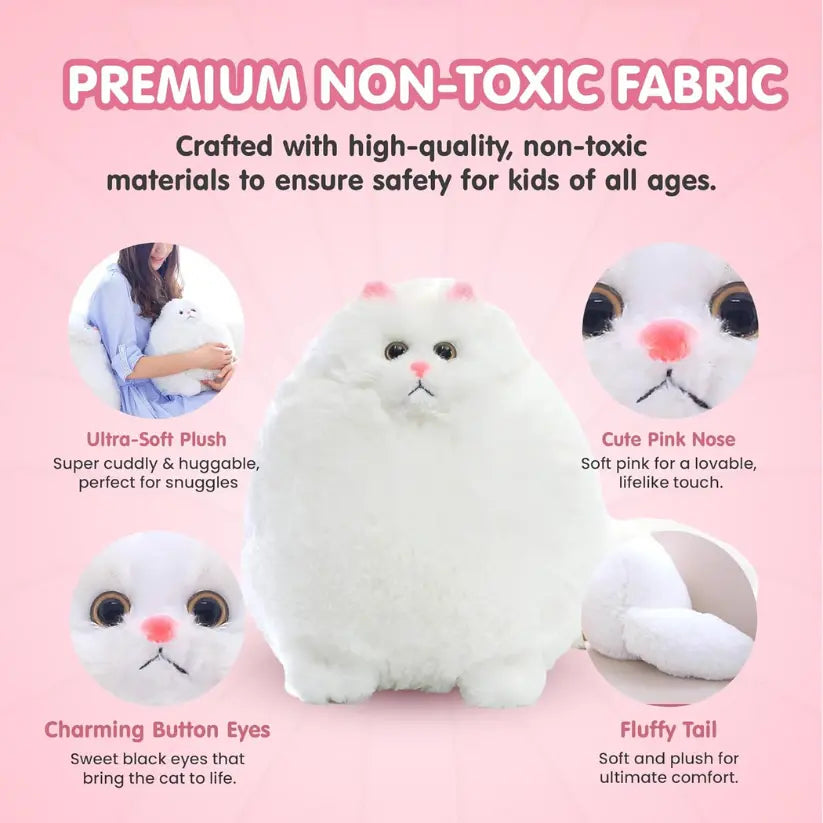 Giant Fluffy Persian Cat Plush Toy