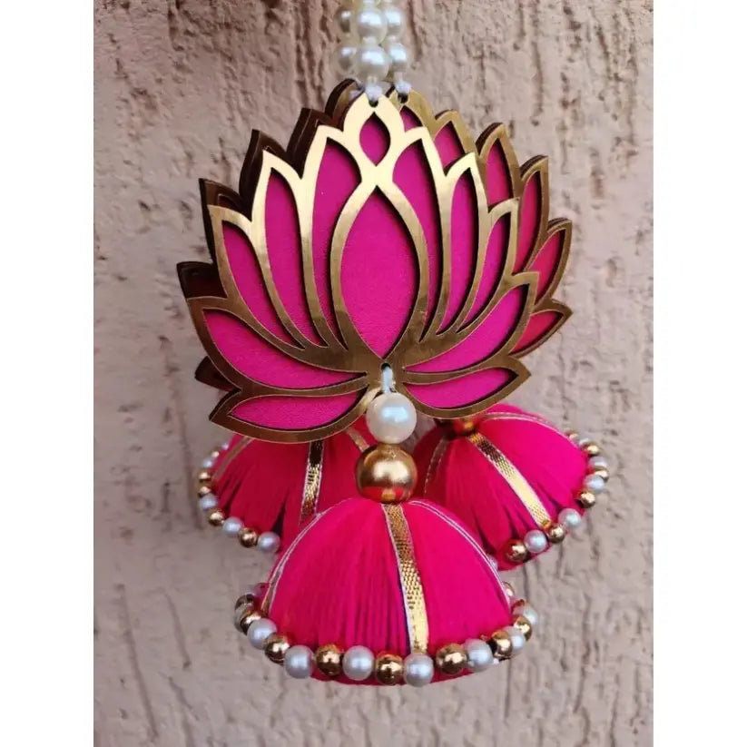 Pink Lotus Wall Hanging Decor (6 Pcs)
