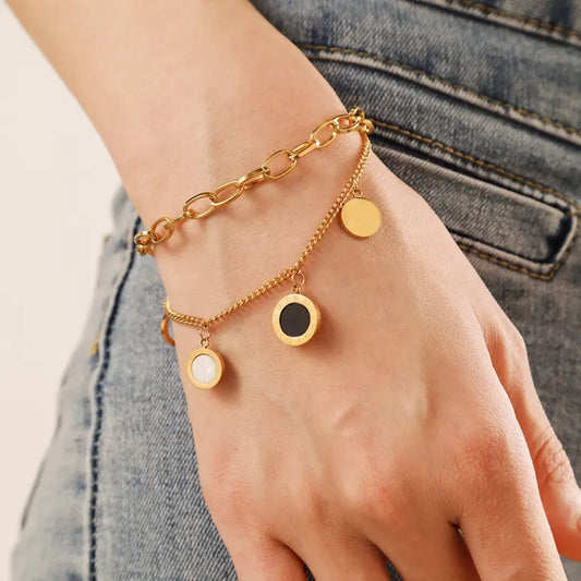 Roman Charm Multilayer Bracelet for Women