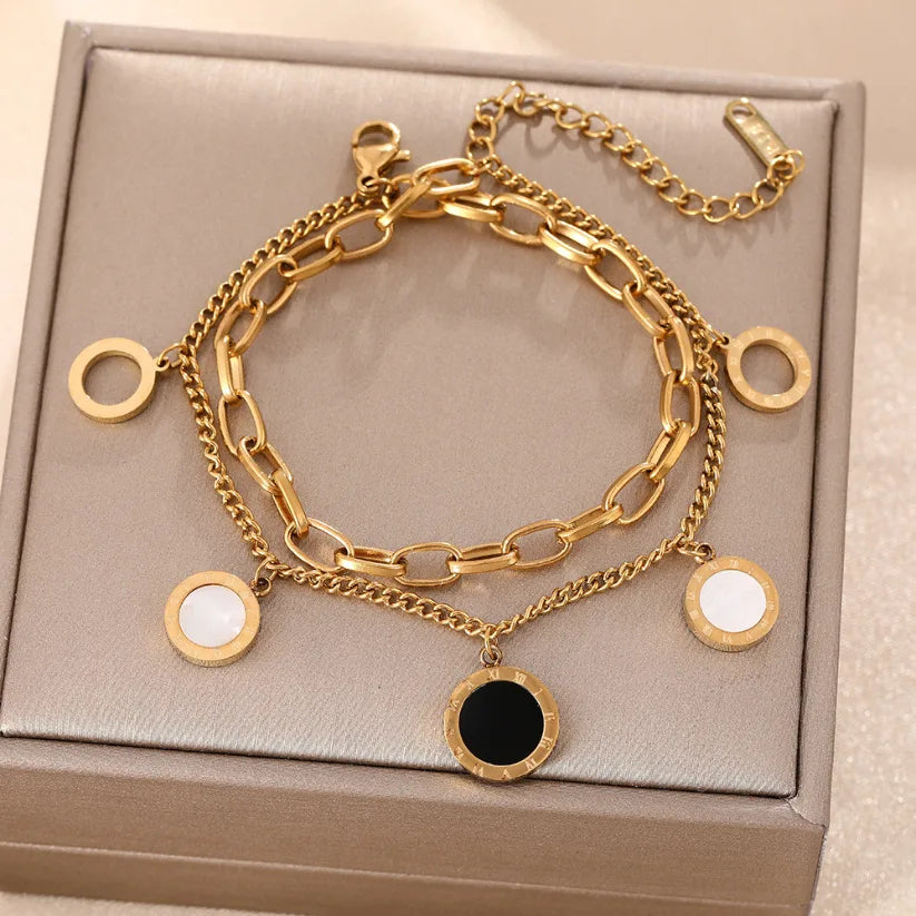 Roman Charm Multilayer Bracelet for Women