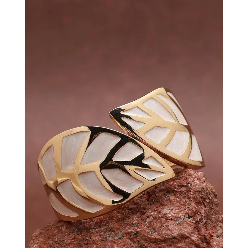 White Leaf Bracelet for Women