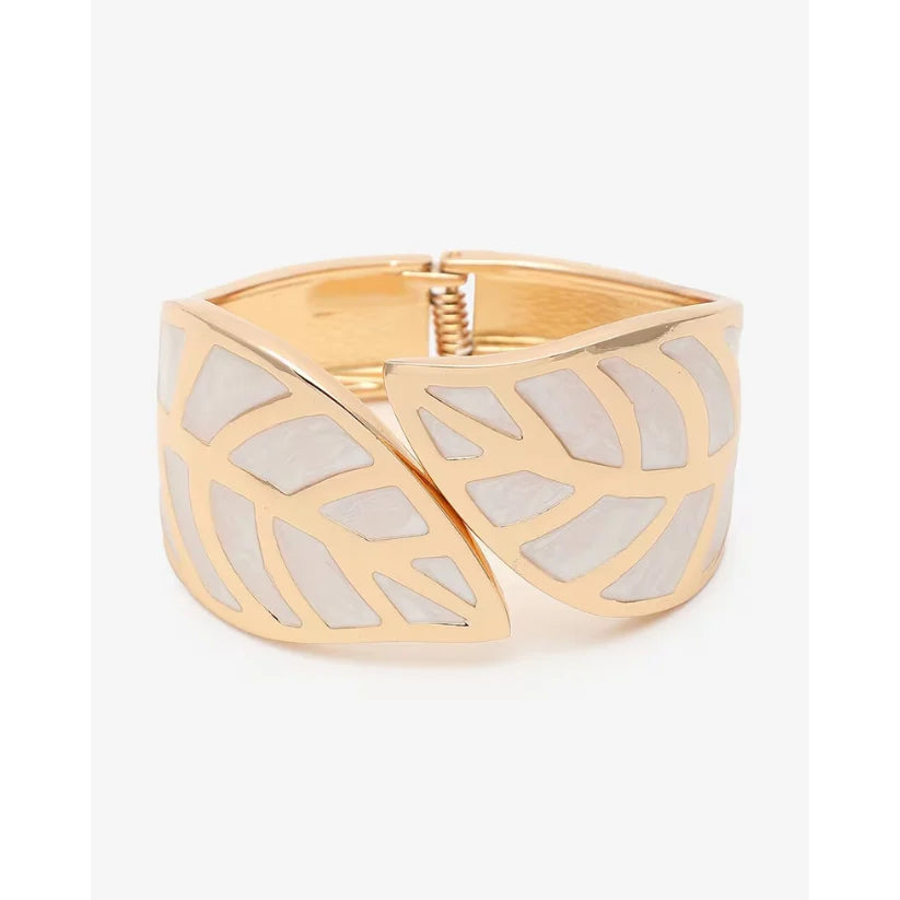 White Leaf Bracelet for Women