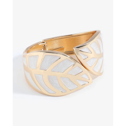 White Leaf Bracelet for Women